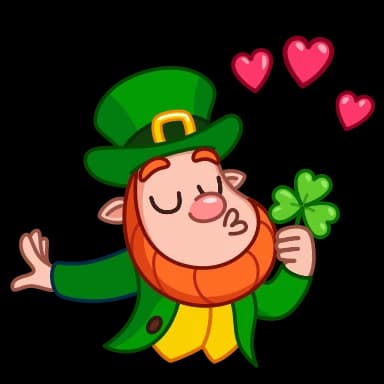 Стикер из набора Leprechaun для Телеграм: Анимированные 😘