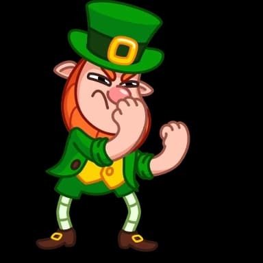 Стикер из набора Leprechaun для Телеграм: Анимированные 👊