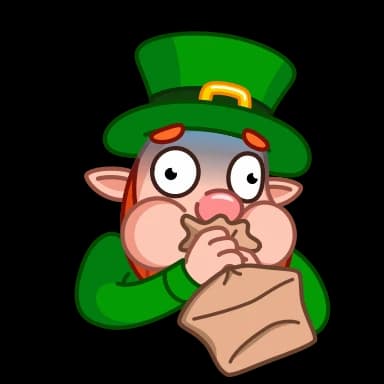 Стикер из набора Leprechaun для Телеграм: Анимированные 😱