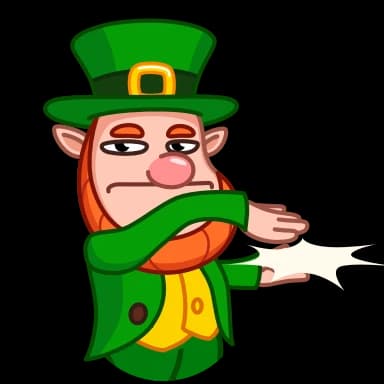 Стикер из набора Leprechaun для Телеграм: Анимированные 👏
