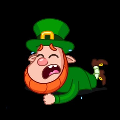 Стикер из набора Leprechaun для Телеграм: Анимированные 😢