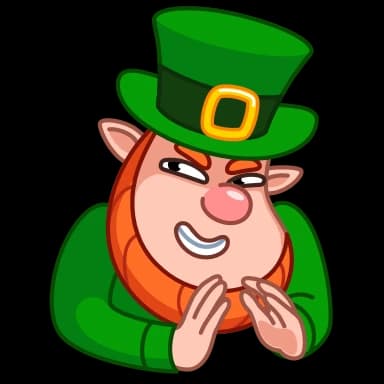Стикер из набора Leprechaun для Телеграм: Анимированные 😈