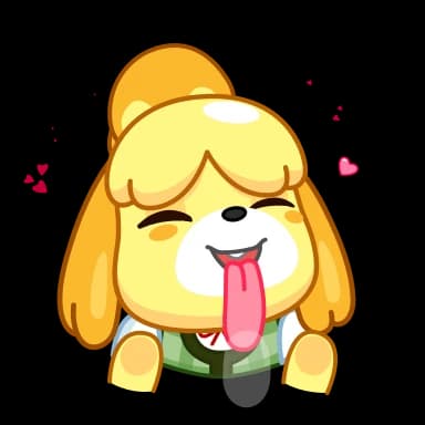 Стикер из набора Isabelle для Телеграм: Анимированные 😛