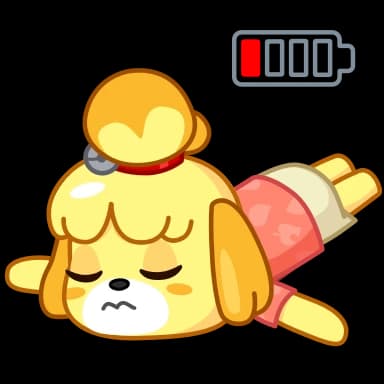 Стикер из набора Isabelle для Телеграм: Анимированные 😪