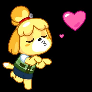 Стикер из набора Isabelle для Телеграм: Анимированные 😘