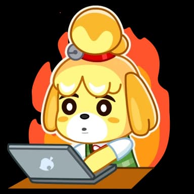 Стикер из набора Isabelle для Телеграм: Анимированные 😡