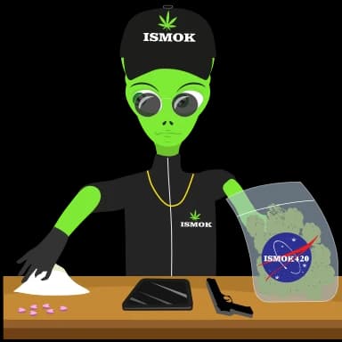 Стикер из набора ismok420 для Телеграм: Анимированные 😏