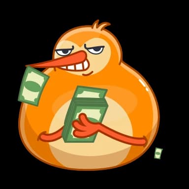 Стикер из набора QIWI для Телеграм: Анимированные 🤑