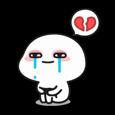 Стикер из набора Quby (@TgSticker) для Телеграм: Анимированные 💔