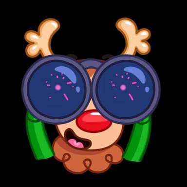Стикер из набора Rudy the Deer для Телеграм: Анимированные 🤩