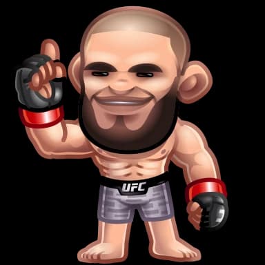 Стикер из набора UFC для Телеграм: Анимированные 🥊