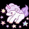 Эмодзи из набора Единорожек @Nyasticks для Телеграм: Статические 💫