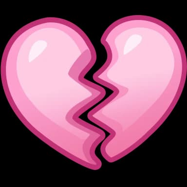 Эмодзи из набора Unicorn Emoji для Телеграм: Анимированные 💔