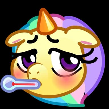 Эмодзи из набора Unicorn Emoji для Телеграм: Анимированные 🤧