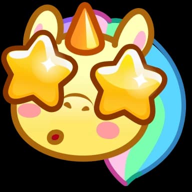 Стикер из набора Unicorn Emoji - @TgSticker для Телеграм: Анимированные 🤩