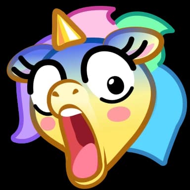 Стикер из набора Unicorn Emoji - @TgSticker для Телеграм: Анимированные 😳