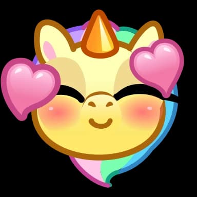 Стикер из набора Unicorn Emoji - @TgSticker для Телеграм: Анимированные 🥰