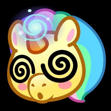 Стикер из набора Unicorn Emoji - @TgSticker для Телеграм: Анимированные 😵💫