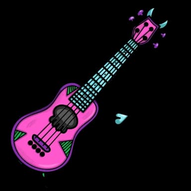 Эмодзи из набора Мульт-вселенная L-2 @cute_enot_art для Телеграм: Анимированные 🎸
