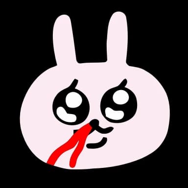 Эмодзи из набора (@ShoutoEmoji) Unstable Rabbit для Телеграм: Анимированные 🐰