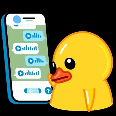 Стикер из набора Duck Pack для Телеграм: Анимированные 🎤