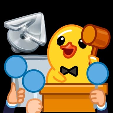 Стикер из набора Duck Pack для Телеграм: Анимированные 🔨