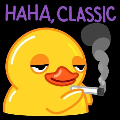 Стикер из набора Duck для Телеграм: Анимированные 🤤