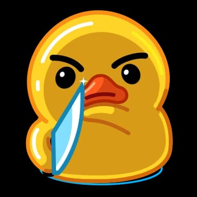 Стикер из набора Duck для Телеграм: Анимированные 😠