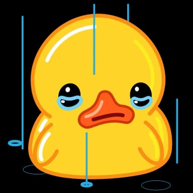 Стикер из набора Duck для Телеграм: Анимированные 😭