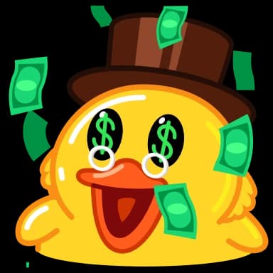 Стикер из набора Duck для Телеграм: Анимированные 🤑
