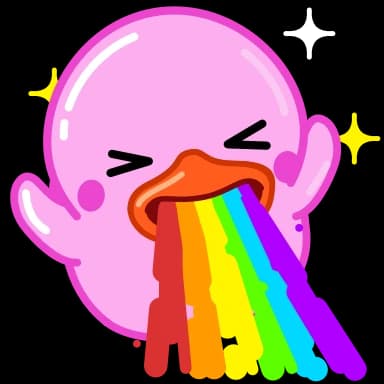 Стикер из набора Duck для Телеграм: Анимированные 🌈