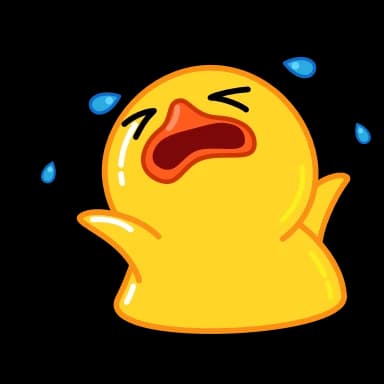 Стикер из набора Duck для Телеграм: Анимированные 😢