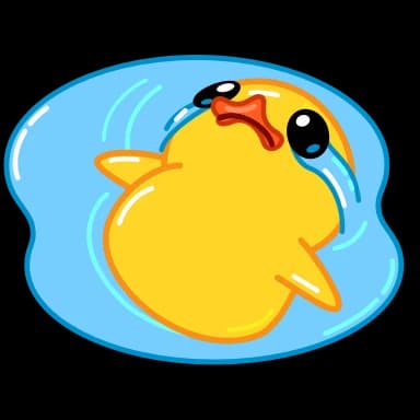 Стикер из набора Duck для Телеграм: Анимированные 😭