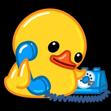 Стикер из набора Utya Duck 2 для Телеграм: Анимированные ☎️