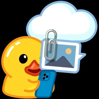 Стикер из набора Utya Duck 2 для Телеграм: Анимированные ☁️