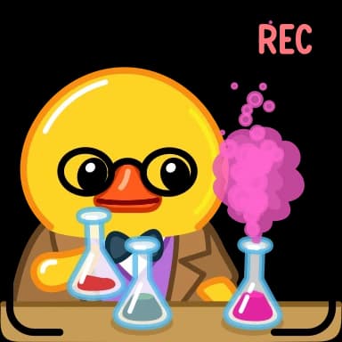 Стикер из набора Utya Duck 2 для Телеграм: Анимированные 👨🔬