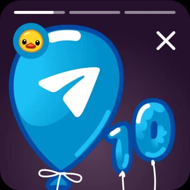 Стикер из набора Utya Duck 2 для Телеграм: Анимированные 🎂