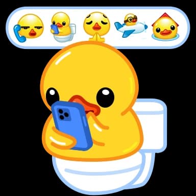 Стикер из набора Utya Duck 2 для Телеграм: Анимированные 🚽