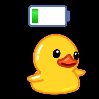Стикер из набора Utya Duck 2 для Телеграм: Анимированные 🔋