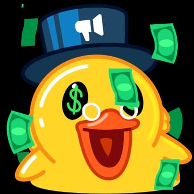 Стикер из набора Utya Duck 2 для Телеграм: Анимированные 🤑