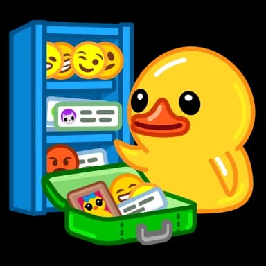 Стикер из набора Utya Duck 2 для Телеграм: Анимированные 🧳