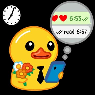 Стикер из набора Utya Duck 2 для Телеграм: Анимированные 💐