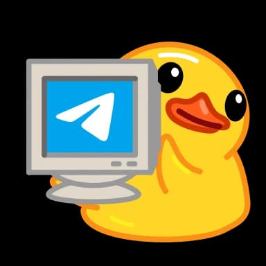 Стикер из набора Utya Duck 2 для Телеграм: Анимированные 🖥️