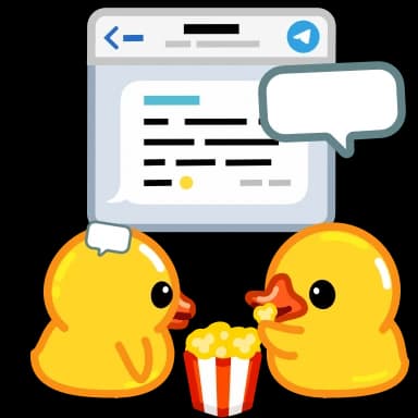 Стикер из набора Utya Duck 2 для Телеграм: Анимированные 💬