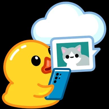 Стикер из набора Utya Duck 2 для Телеграм: Анимированные ☁️