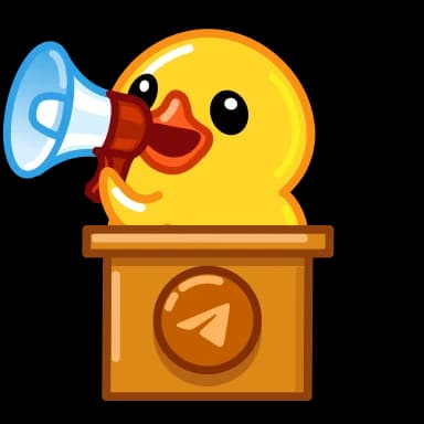 Стикер из набора Utya Duck 2 для Телеграм: Анимированные 🗣
