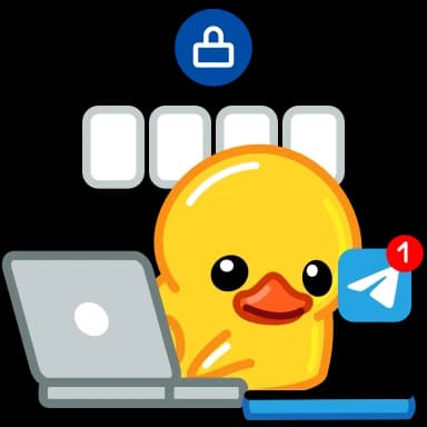 Стикер из набора Utya Duck 2 для Телеграм: Анимированные *️⃣