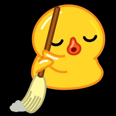 Стикер из набора Utya Duck 2 для Телеграм: Анимированные 🧹