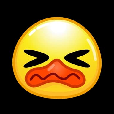 Стикер из набора Utya Emoji Pack @TgSticker для Телеграм: Анимированные 😖