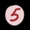 Эмодзи из набора From @vrednayamoda для Телеграм: Статические 5️⃣